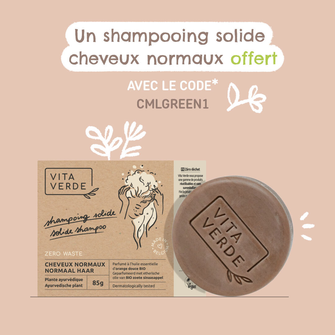 Shampooing solide cheveux normaux