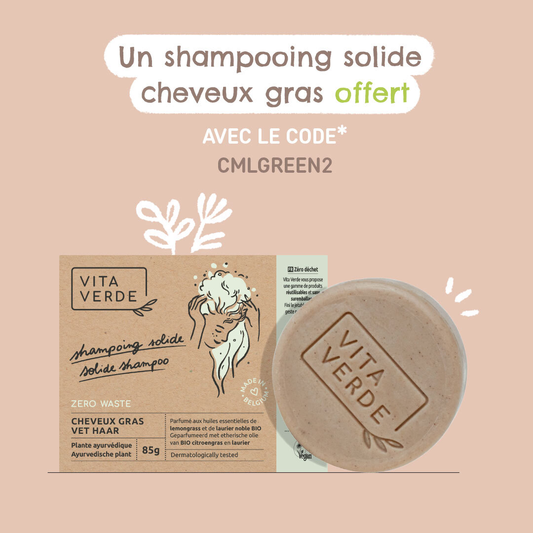 Shampooing solide cheveux gras
