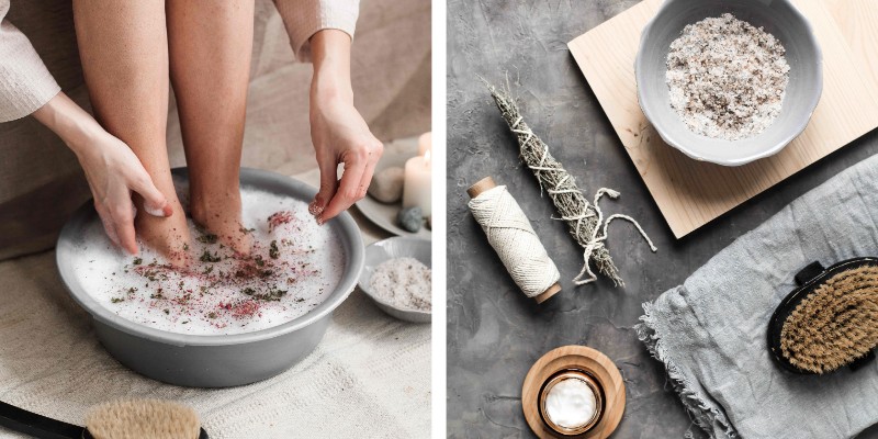 recette bain de pieds